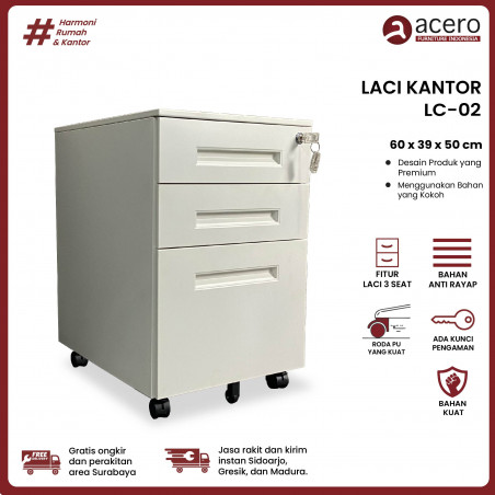 Meja Laci Besi - LC02