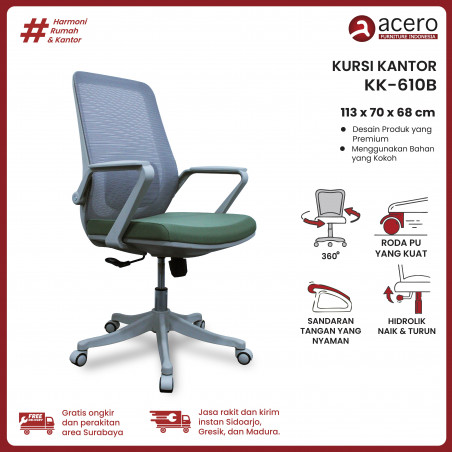 Kursi Kantor Roda - KK 610B