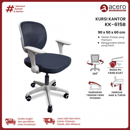 Kursi Kantor Roda 615B