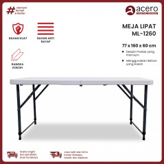 Meja Lipat Besi Portable - ML1260