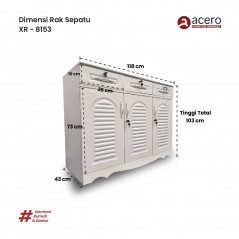 Rak Sepatu Besi - XR8153