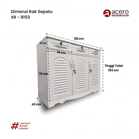 Rak Sepatu Besi - XR8153