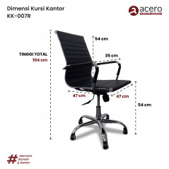 Kursi Kantor Roda - KK 007R