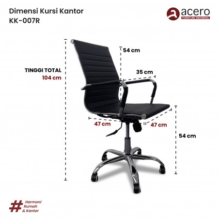 Kursi Kantor Roda - KK 007R