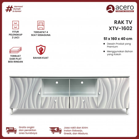 Meja TV Besi Minimalis - XTV 160cm