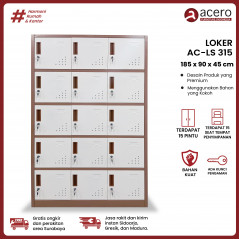 Lemari Loker Besi - AC LS315