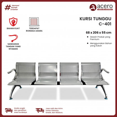 Kursi Tunggu Besi - C401