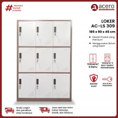Lemari Loker Besi 9 Pintu - AC LS 309