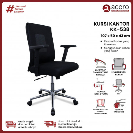 Kursi Kantor Roda - KK 538