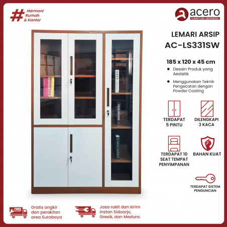 Lemari Arsip Besi Swing - AC LS 331SW