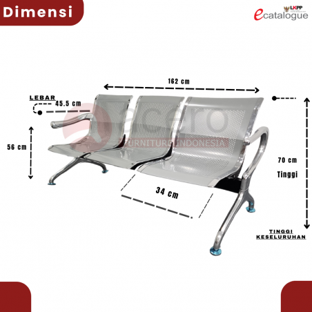 Kursi Tunggu 3 Seat C301