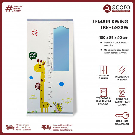 Lemari Pakaian Anak LBK-582SW