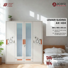 Lemari Besi Sliding 4 Pintu - AX Series Gen 2