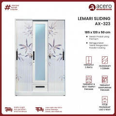 Lemari Besi Sliding 3 Pintu - AX Series Gen 1