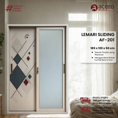 Lemari Besi Sliding 2 Pintu - AF 120cm