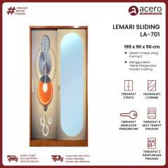 Lemari Sleding 2 Pintu 90 - LA Series