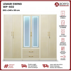 Lemari Besi Swing 6 Pintu - WP 602