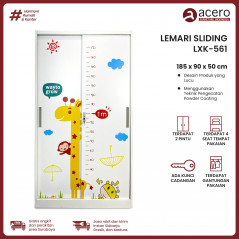 Lemari Sleding 2 Pintu 90 - LXK Series