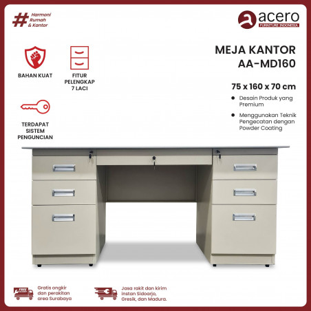Meja Kantor Besi - MD 160