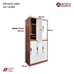 Lemari Loker Besi - ACLS 306